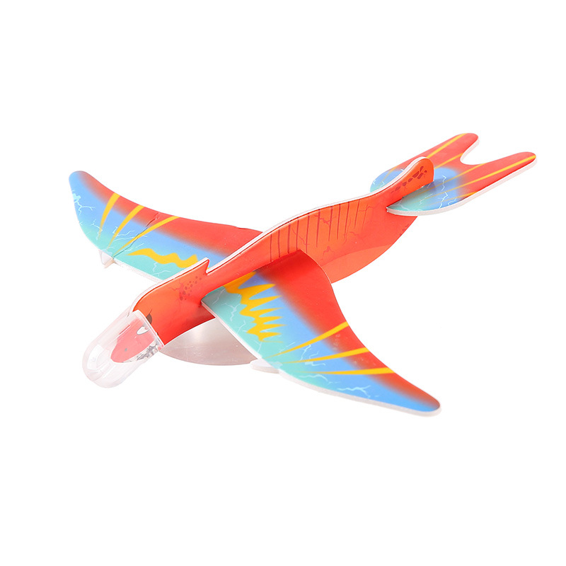 Large foam spinning magic plane, foam plane model, assembly food toy, kindergarten handicraft toy Item Picture