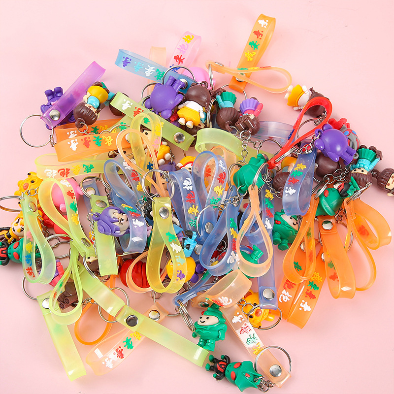Wholesale of cartoon keychains, pendants, figurines, creative cars, cute keys for couples, ground promotion activities, children's gifts Application Scenario