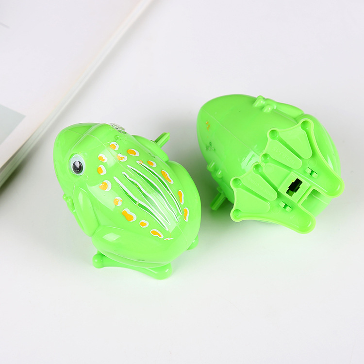Children's educational bouncing frog, nostalgic wind-up toy, baby winding bouncing frog, classic street stall toy wholesale Specification drawing