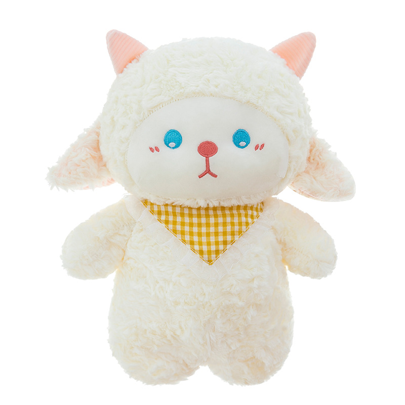 Wholesale of new trendy DY scarf, little lamb doll, plush, soothing and cute doll toys for girls Item Picture