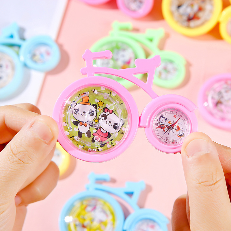 Cartoon puzzle maze, bicycle, leisure bicycle, small maze, night market, street stall toys, kindergarten small toy batch details Picture
