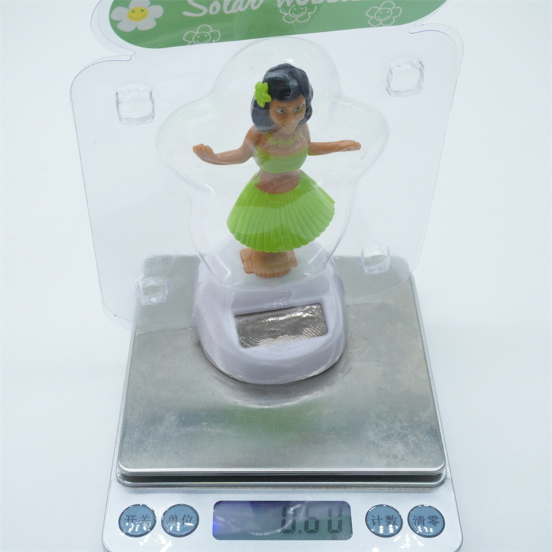 Little beauty solar ornaments, car accessories, special for grass dress girls, decorative gifts, Hawaii Application Scenario