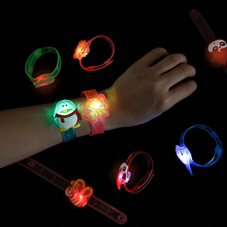 Cartoon luminous wristbands, luminous toys, children's watch bands, night market promotion wonders, hot-selling children's gifts Specification drawing