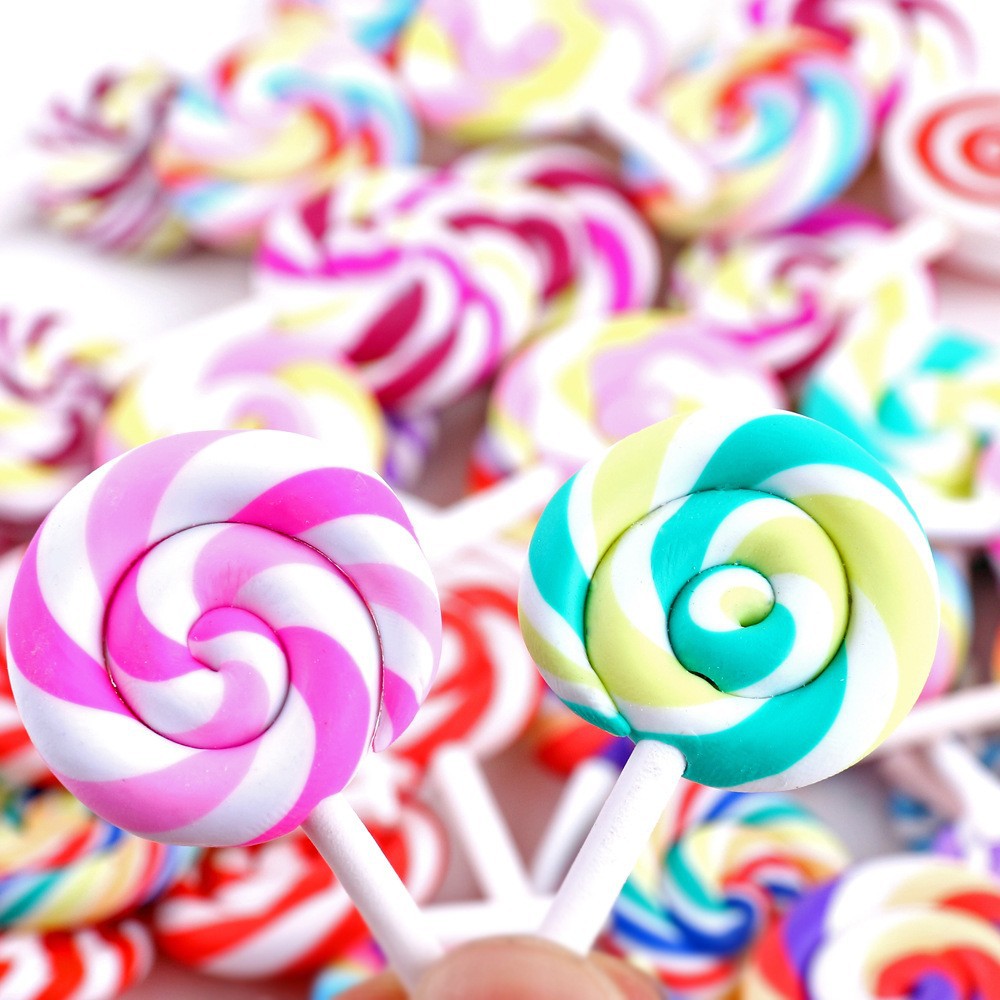 Lollipop, soft clay, cream glue, mobile phone case, diy resin jewelry accessories, hair clips, hair ornaments, hair tie materials Application Scenario