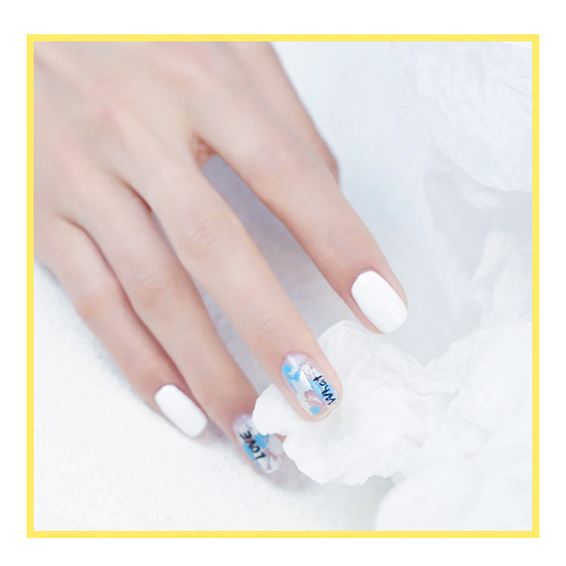 抖音爆款美甲专用白色转印胶美甲星空纸转印胶水星空胶可贴 牌细节图