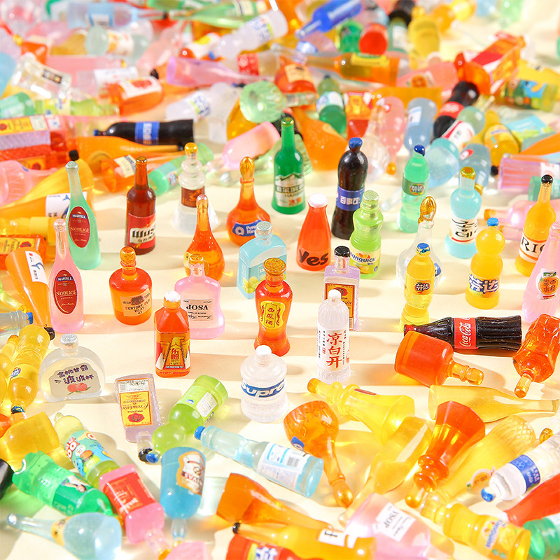diy resin accessories, mixed style wholesale, miniature food toys, cartoon handcrafted materials, cream glue accessories and small ornaments full figure