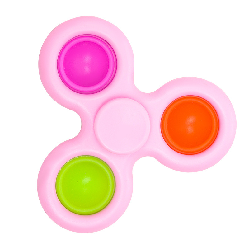 Finger Bubble Fun fidget Spinner Pressure Plate two-in-one pendant, stress-relieving hand feel pressing educational toy gift Item Picture