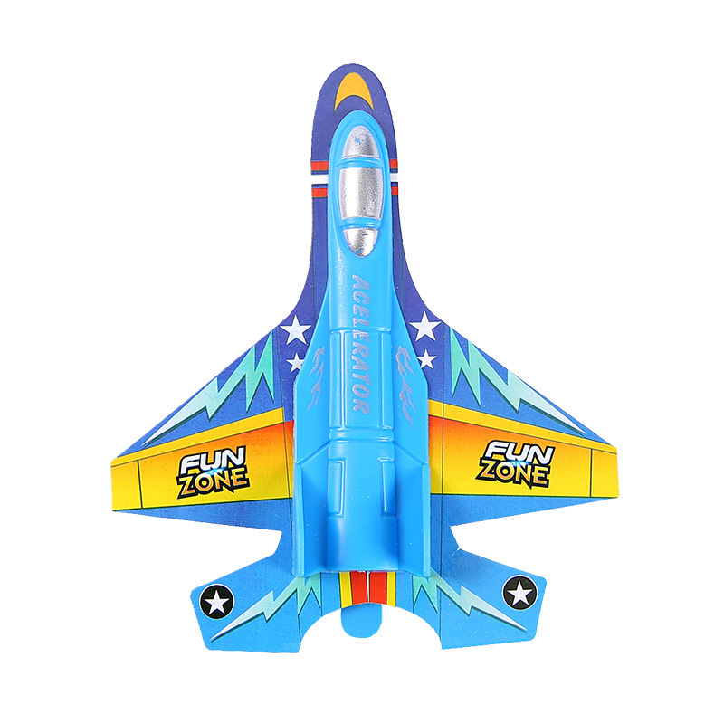 Douyin's best-selling plastic catapult aircraft gun, children's outdoor toy, air combat glider gun, aircraft, street stall toy wholesale Item Picture