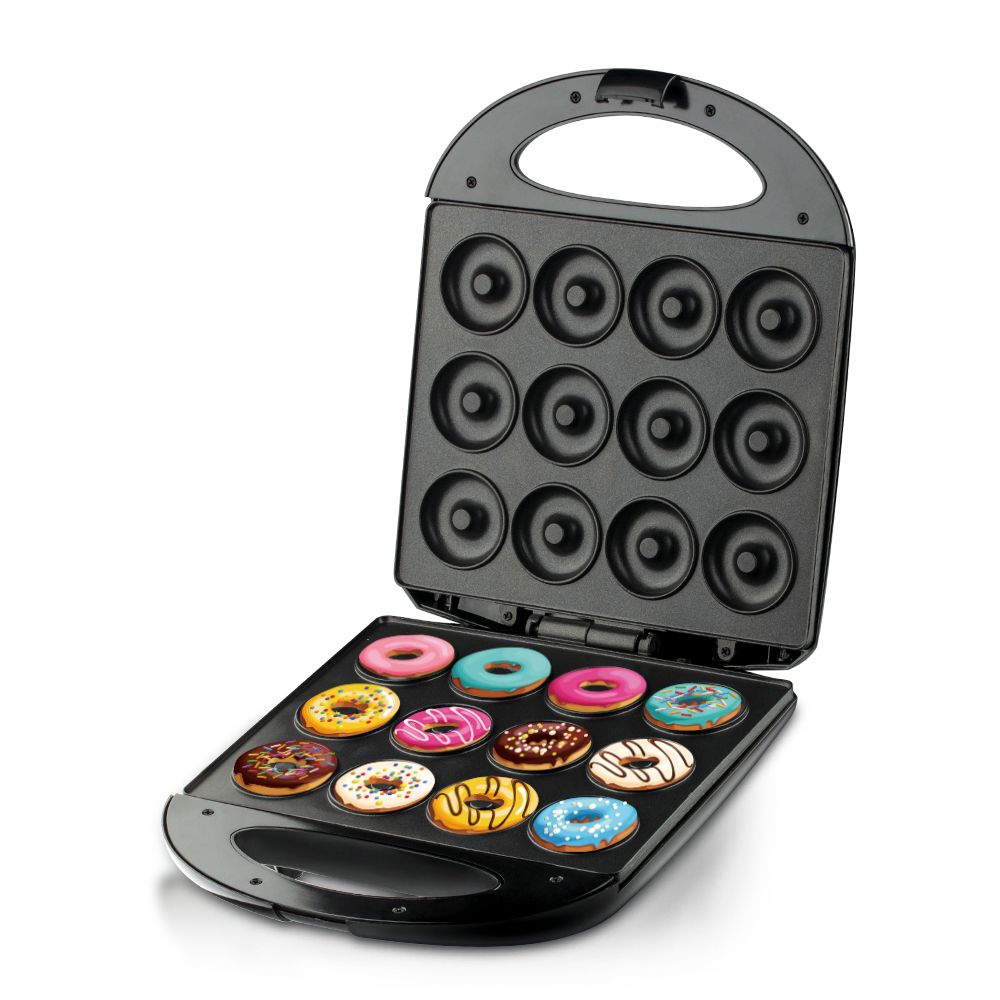 RAF Cross-border doughnut breakfast machine, European standard household 16-hole double-sided round pancake machine, heating and baking, electric pancake griddle details Picture