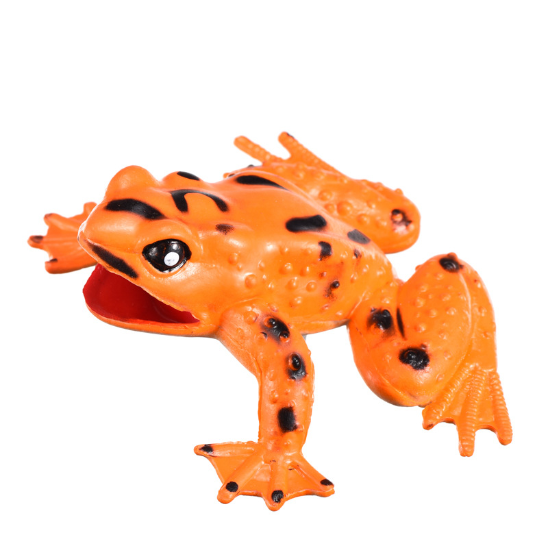 Simulation model toy frog soft rubber that can make sounds, in stock, learning, cognitive and creative children's toys, one-piece consignment Specification drawing