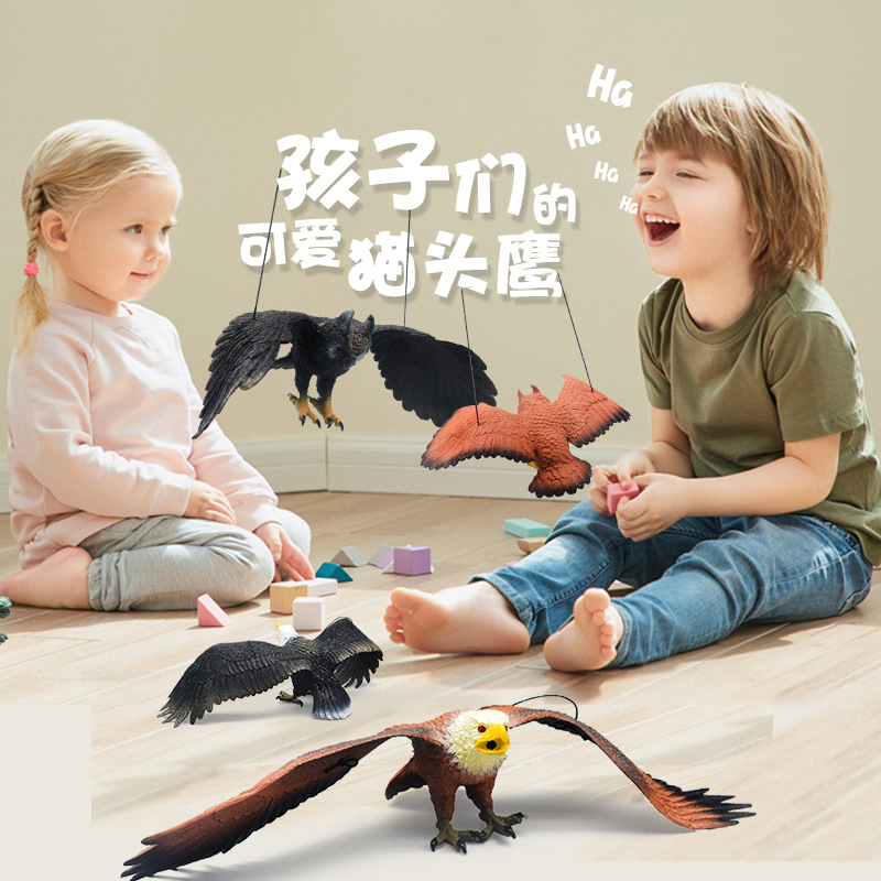 New eagle model simulation toy for pranking and driving away birds, owl night owl, educational and cognitive small toys details Picture