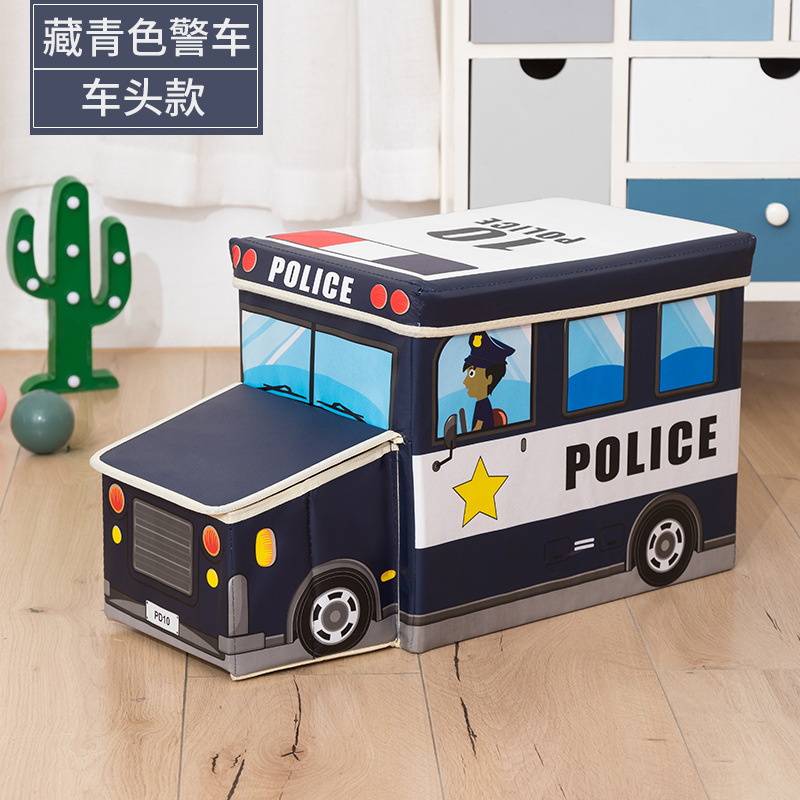 Folding and storage wonder: Clothes organizing box, storage box, cartoon home storage stool, children's toy storage box Specification drawing