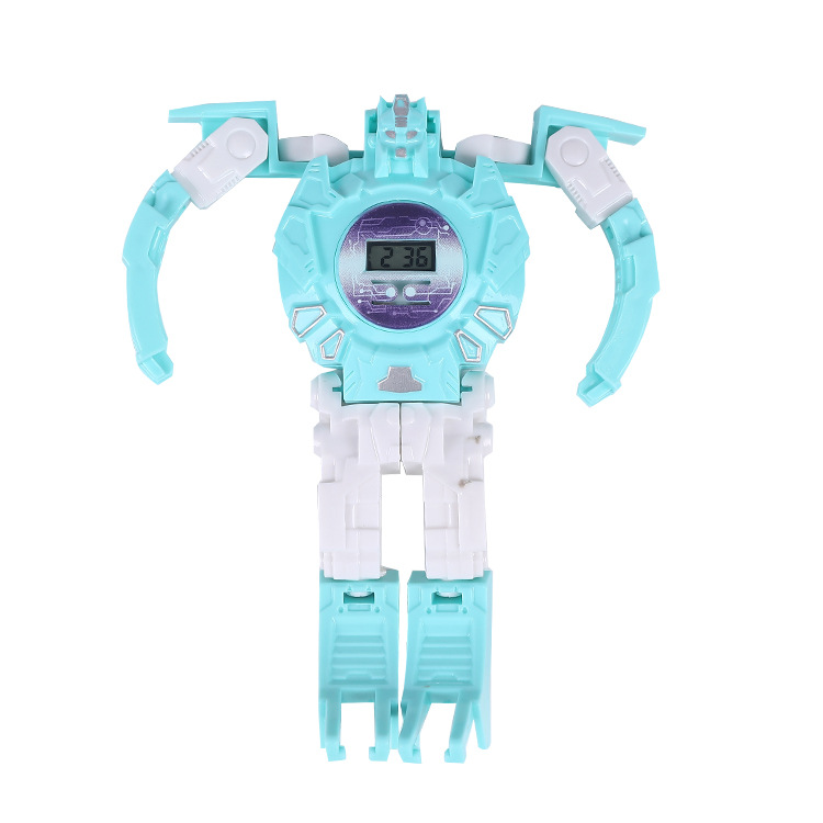 Creative Children's Day transformable character toys, boy and girl student gifts, robot electronic watches supply Item Picture