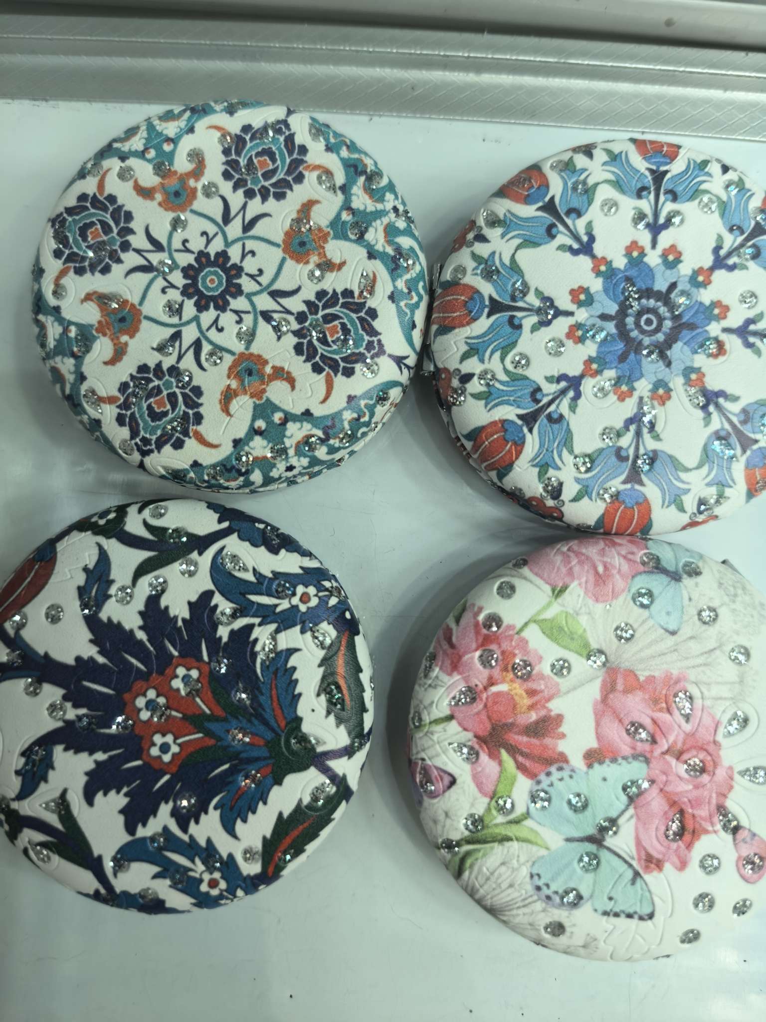 进口日用化妆镜便携口袋镜镜子A013高清防雾旅行便携化妆镜子