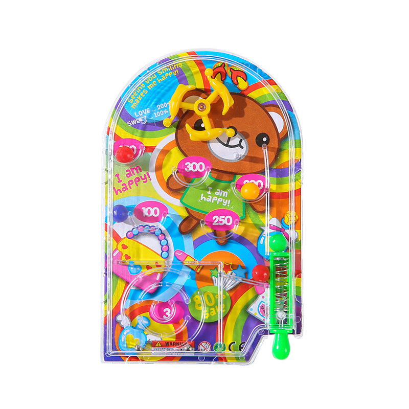 Creative children's pinball tray, pinball game, cartoon handheld game console, toy, pinball scoring machine, casual gift Item Picture
