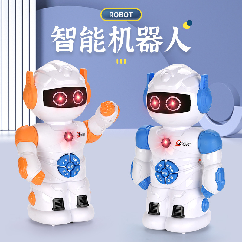 The intelligent early education robot can tell stories, with universal lights, music, dancing, and multiple functions in the square and night market full figure