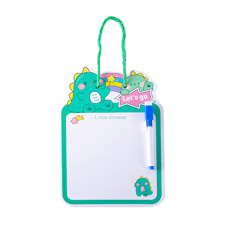 Cartoon double-sided erasable drawing board, kindergarten children's drawing and graffiti small whiteboard, kindergarten early education message writing board Item Picture