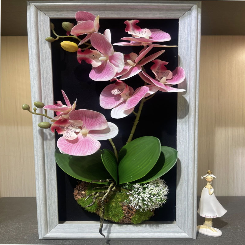 High-quality borosilicate glass balls from Yiwu, including decorative flowers. Fresh home decor items. A photo frame of Phalaenopsis Application Scenario