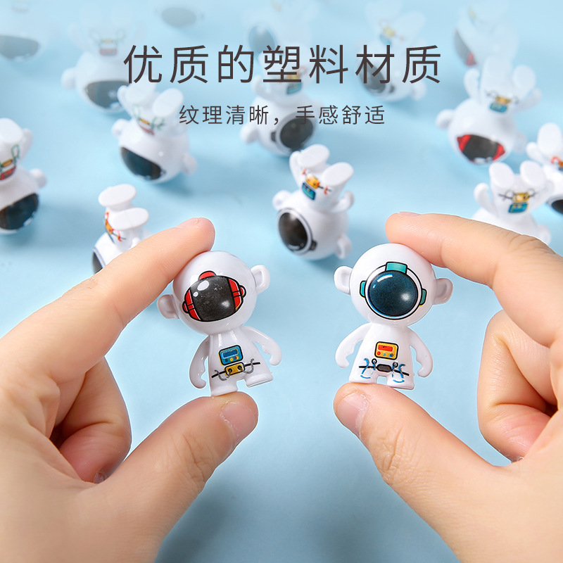 Mini untoppleable dolls, upside-down astronaut cartoon cute figurines, children's small toys, the same style as Douyin Internet celebrities details Picture