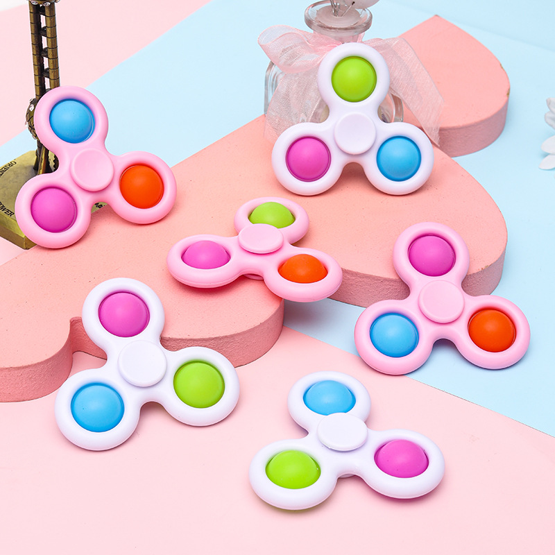 Finger Bubble Fun fidget Spinner Pressure Plate two-in-one pendant, stress-relieving hand feel pressing educational toy gift full figure
