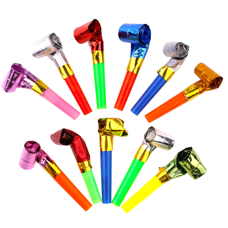 Long nose children's whistle cheering props for a party/birthday party, blowing dragon whistle full figure