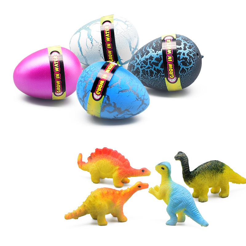 New creative pattern cross-border small toys, water-soaked egg hatching children's simulation dinosaur egg model blind box toys Application Scenario