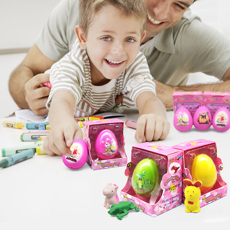New creative children's hatching toys, cross-border export, wholesale of multiple animal simulation model toy eggs details Picture