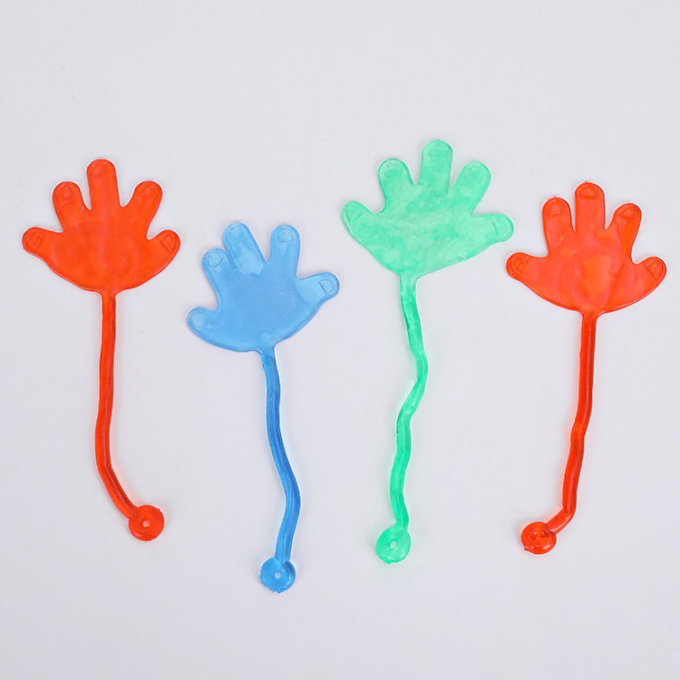 80 Nostalgic toys, elastic stretchable sticky palm, large wall climbing palm prank toys, small prank little hands Specification drawing