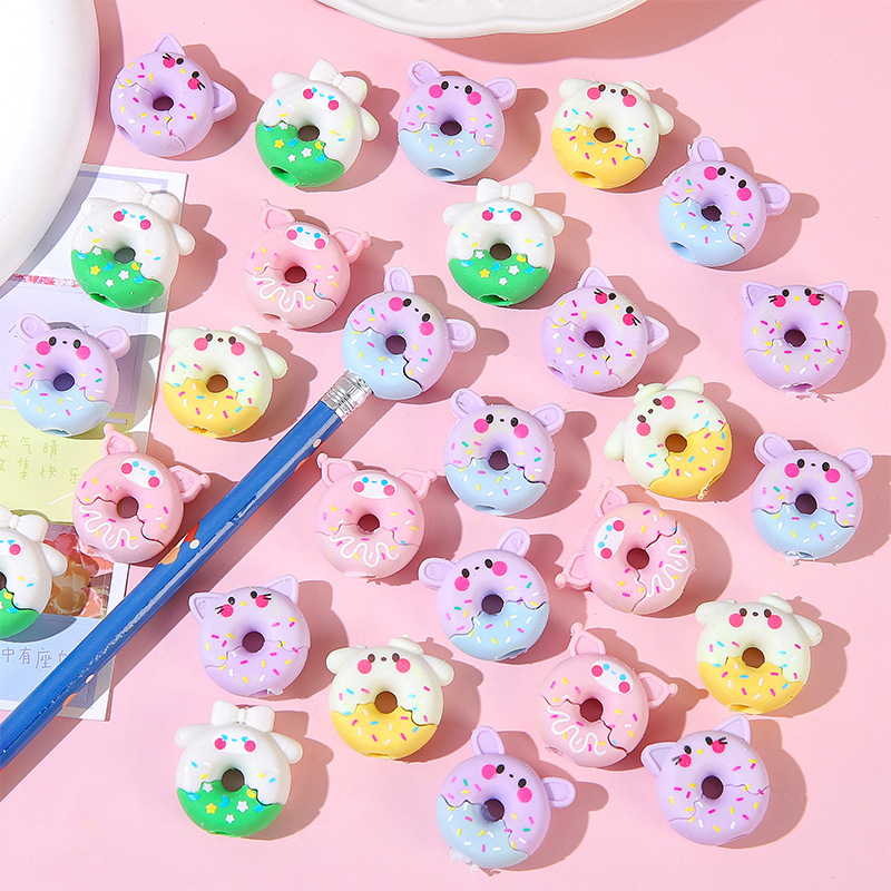 Donut eraser, cute cartoon design, kindergarten, small gifts, prizes, stationery wholesale full figure
