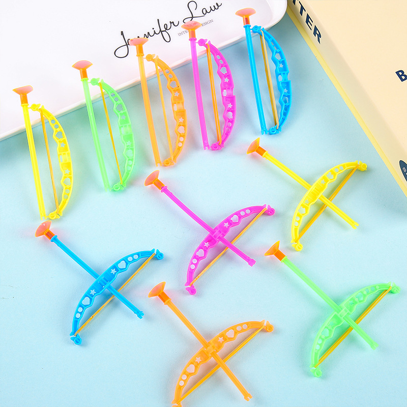 Mini bow and arrow ground promotion small gifts, plastic bow and arrow simulation shooting bow and arrow, hot-selling educational small gifts, toys for children details Picture