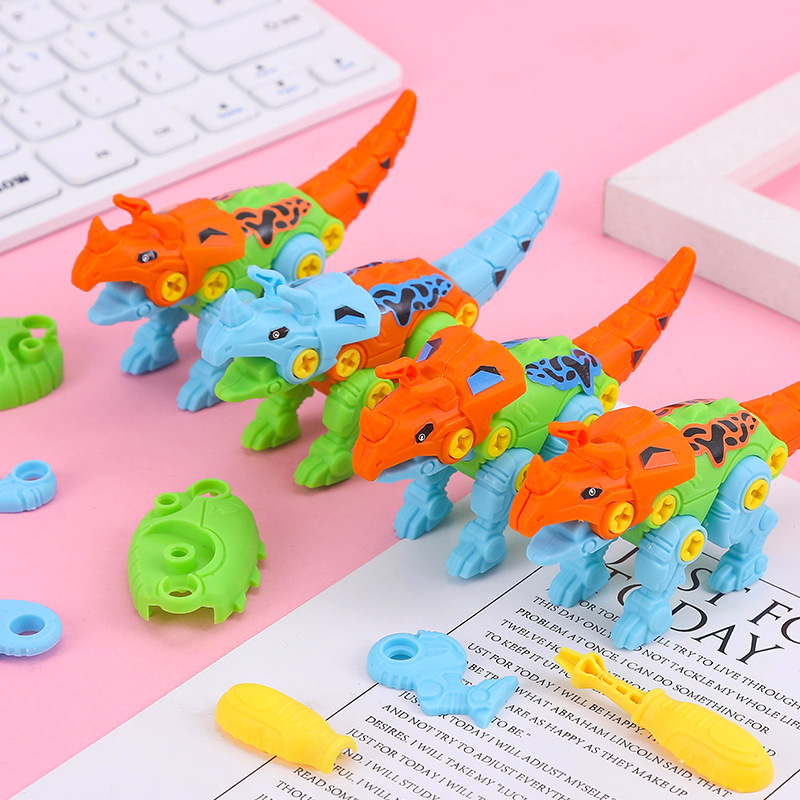 Children's educational toys: Screw Screwing DIY Disassembly and assembly Dinosaur Boy Intelligence brain-stimulating assembly set, detachable by hand full figure