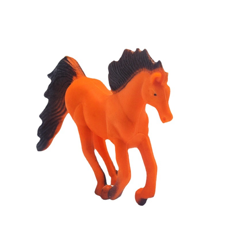 New creative, compact and portable simulation model toys for children: Wholesale of six small horse model toy sets Item Picture