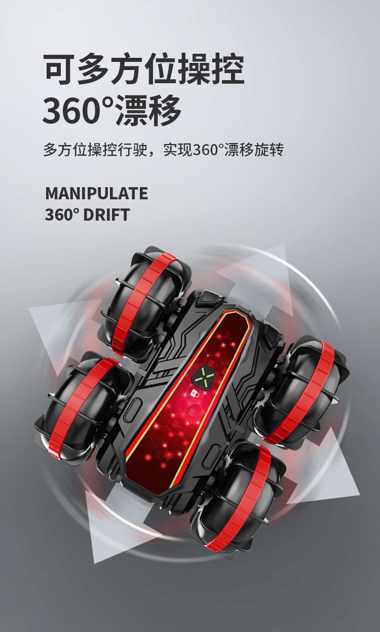 遥控玩具 遥控水陆两栖飘移遥控车跨境电商专供细节图