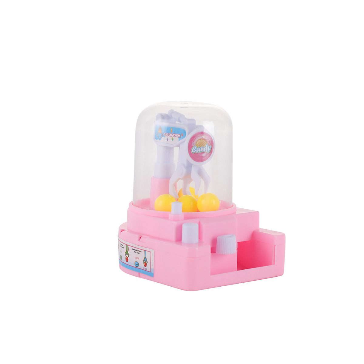 Boys and girls desktop scratch-off game toys, gacha ball graber, candy graber, children's mini claw machine Item Picture