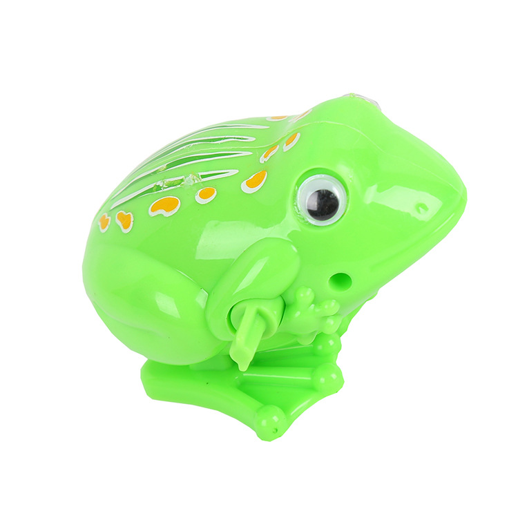 Children's educational bouncing frog, nostalgic wind-up toy, baby winding bouncing frog, classic street stall toy wholesale Item Picture