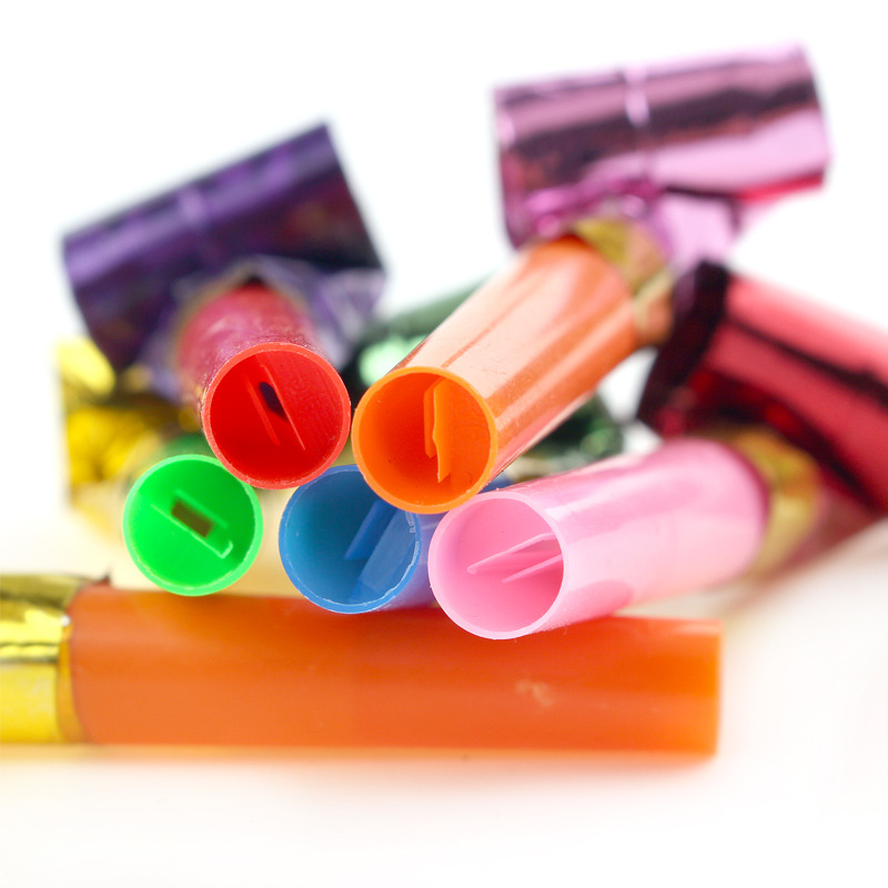 Long nose children's whistle cheering props for a party/birthday party, blowing dragon whistle Specification drawing