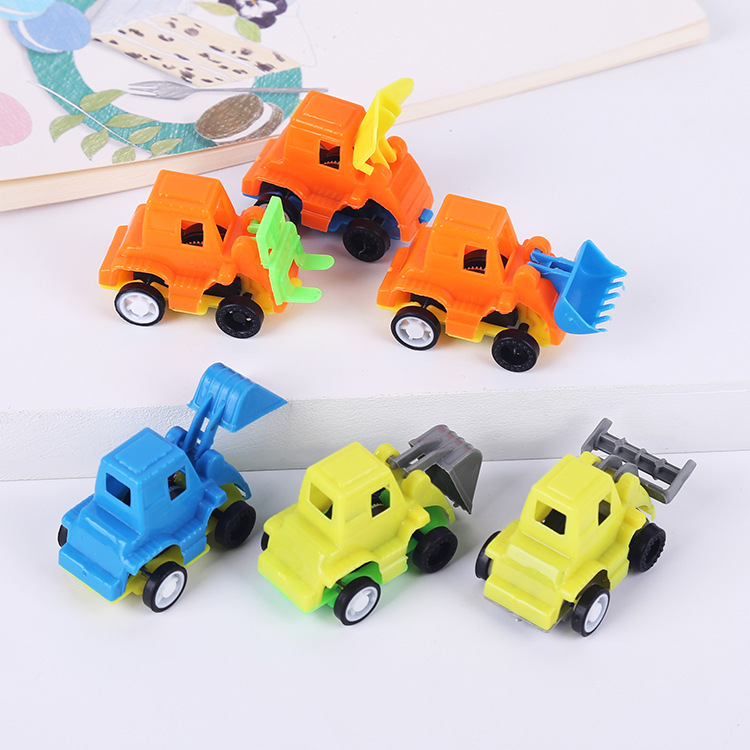 Children's educational toy cars, car models, plastic small cars, engineering vehicles, and small gifts are selling well at street stalls Application Scenario