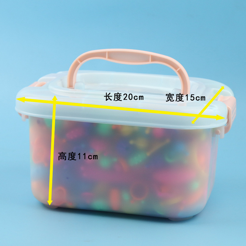 750 boxed children's beaded toys, diy beaded toys, girls stringing beads around necklaces and bracelets, stringing beads Specification drawing