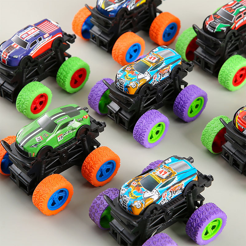 Children's toys, four-wheel drive inertial stunt off-road vehicles, boys' toy cars, alloy car models, street toy wholesale details Picture