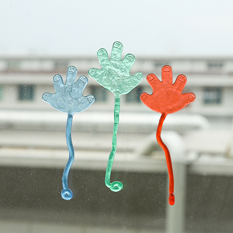 80 Nostalgic toys, elastic stretchable sticky palm, large wall climbing palm prank toys, small prank little hands Application Scenario