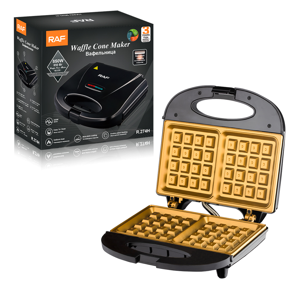 RAF household double-sided heating sandwich machine, multi-functional toaster, waffle breakfast machine, European standard cross-border Application Scenario