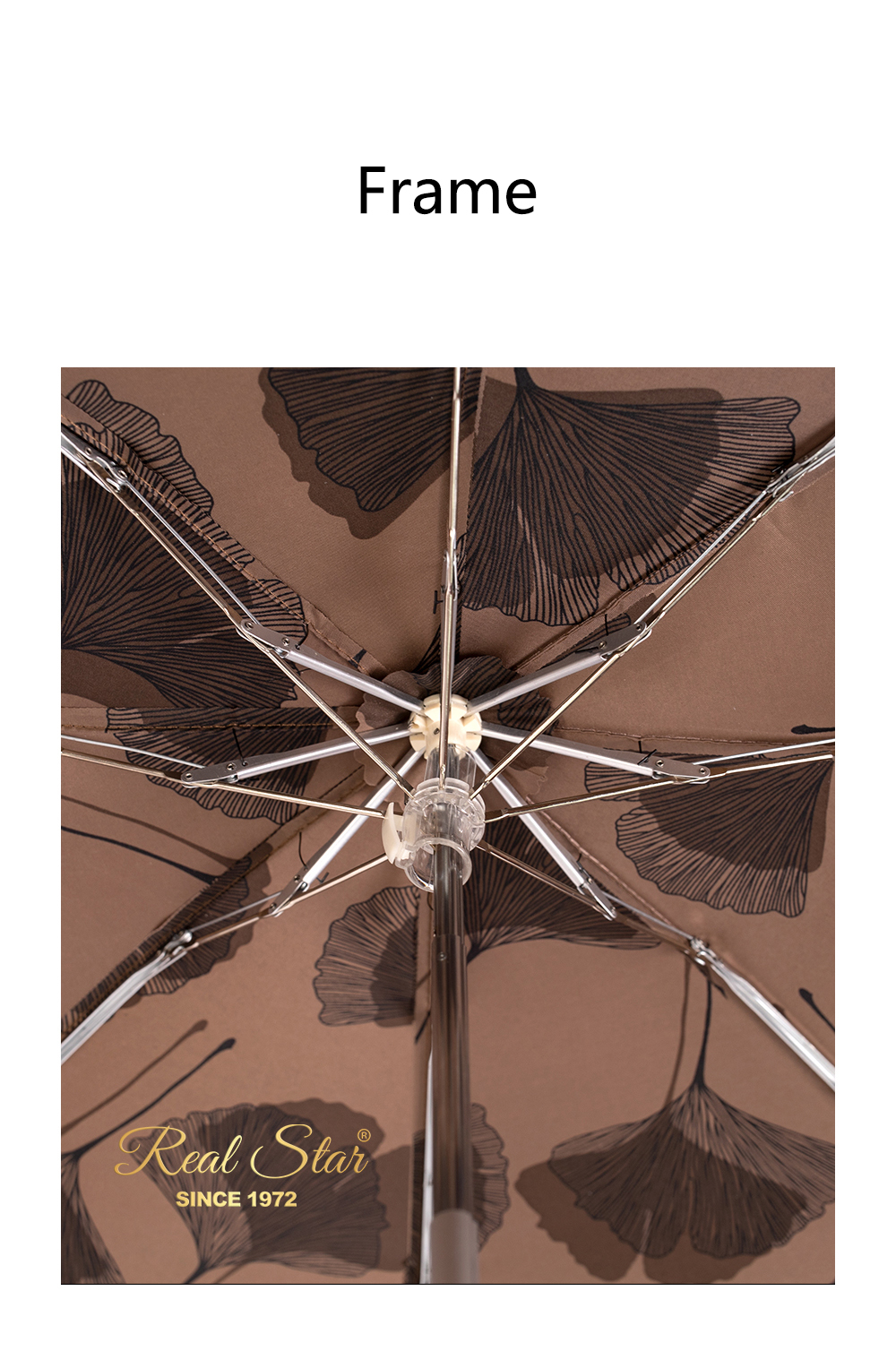 星宝伞5209五折口袋雨伞雨伞超轻全铝合金晴雨伞包包女士伞简约树叶图案雨伞详情18