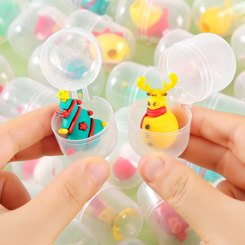 New Christmas gacha machine toy blind box, Christmas doll, children's kindergarten interactive gacha toy gift Application Scenario