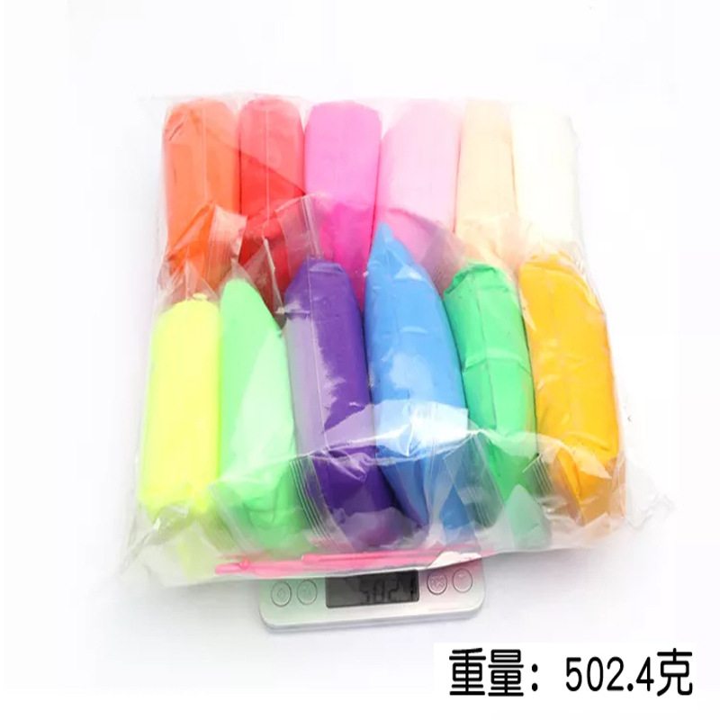 6-color, 12-color, 24-color, 50g, 100g, 400g, air-dried clay, plasticine clay, diy paper clay Specification drawing