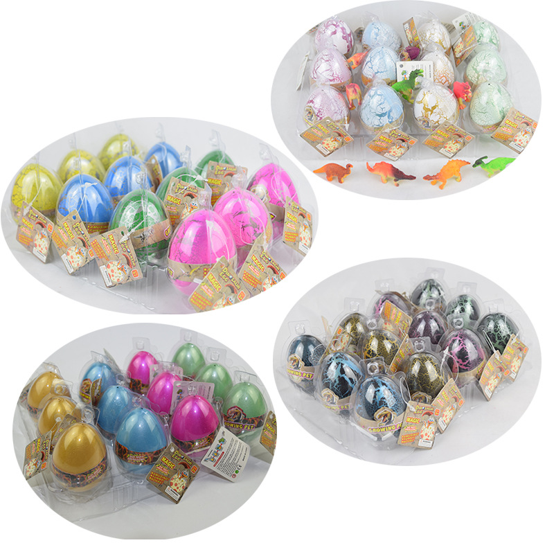 Cross-border extra-large white-cracked, water-soaked and swollen dinosaur resurrection eggs, dinosaur hatching eggs, children's street stall educational toys Item Picture