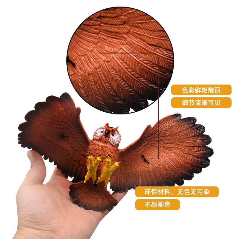 New eagle model simulation toy for pranking and driving away birds, owl night owl, educational and cognitive small toys Application Scenario