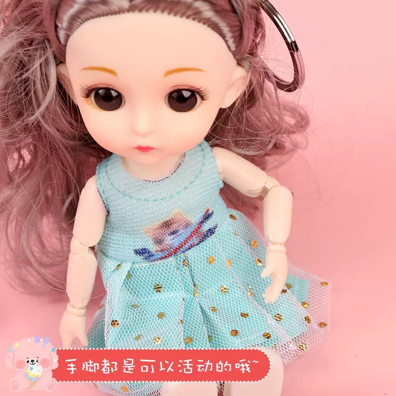 17 cm children's simulation mini doll set, multi-joint movable girl princess toy Application Scenario