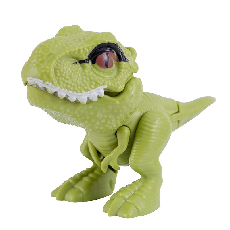 Cartoon finger-biting little dinosaur children's toys, creative prank model toys, articulated little dinosaur toys Item Picture