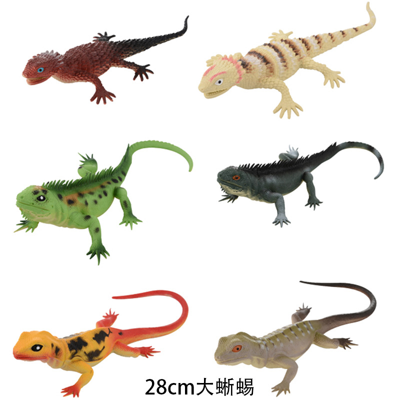 Wholesale of cross-border children's toys, insect and animal models, new creative toys, sound-making simulation lizard models Specification drawing