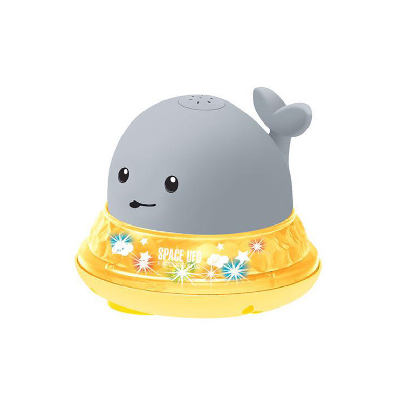Cross-border Internet celebrity baby bath toy, water play, charging whale, boy and girl electric sensing water spray whale ball details Picture